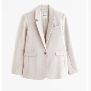 Abercrombie Classic Suiting Blazer in Ash XXS Petite
